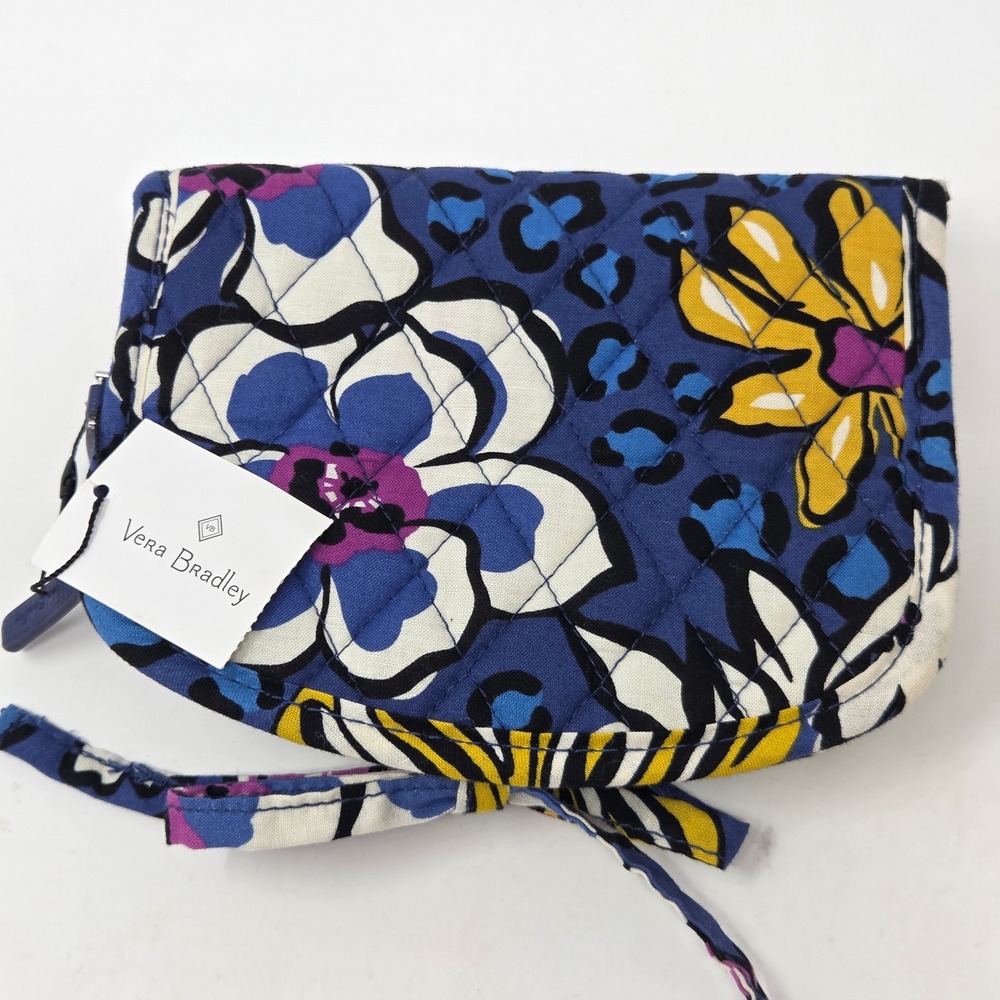 NWT‎ Vera Bradley Jewelry Case African Violet Quilted Floral Travel Organizer